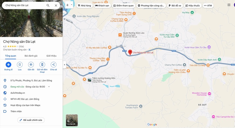 Chợ nông sản Đà Lạt: Tổng quan, cấu trúc giao thương, chuỗi cung ứng, thách thức hiện nay
