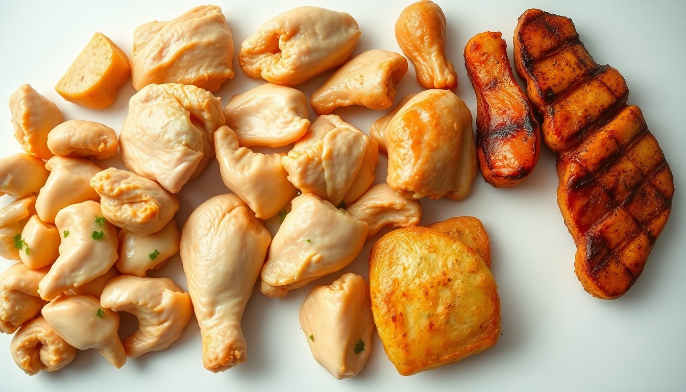 Thịt gà bao nhiêu calo, lườn đùi cánh chứa bao nhiêu năng lượng, chế biến ảnh hưởng thế nào